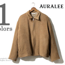 AURALEE BABY ALPACA ZIP BLOUSON A7AB01AK画像