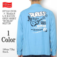 STYLE EYES &times; Mookie.S L/S RAYON OPEN SHIRT "RUBLES" SE27720画像