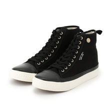 Schott CANVAS SNEAKER HI BLACK 409599903画像