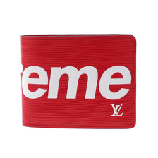 Supreme &times; LOUIS VUITTON PF Slender Wallet RED画像