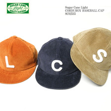SUGAR CANE Light CORDUROY BASEBALL CAP SC02535画像