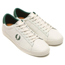 FRED PERRY SPENCER LEATHER PORCELAIN/IVY B8221-254画像