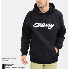 STUSSY Stussy Chenille Applique Pullover Hoodie 118254画像