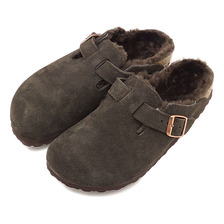 BIRKENSTOCK BOSTON SUEDE LEATHER/SHEEPSKIN MOCHA GC1006409画像