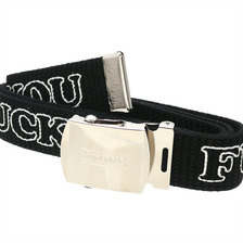Supreme &times; HYSTERIC GLAMOUR Fuck You Belt BLACK画像