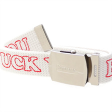 Supreme &times; HYSTERIC GLAMOUR Fuck You Belt WHITE画像