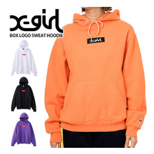 X-girl &times; Russell BOX LOGO SWEAT HOODIE 5175202画像