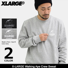X-LARGE Walking Ape Crew Sweat M17C2208画像