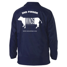 MINOS MILK LOGO NYLON COACH JKT (NAVY) MNQ6-JK02画像