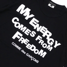 COMME des GARCONS HOMME PLUS MY ENERGY TEE BLACK画像