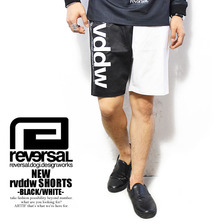 reversal NEW rvddw SHORTS -BLACK/WHITE- RVBS016BW画像