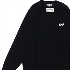 BLACK COMME des GARCONS &times; Balmoral Knitwear CREW NECK KNIT BLACK画像