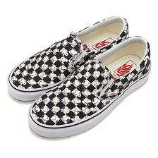 VANS PEANUTS CLASSIC SLIP-ON SNOOPY/CHECKERBOARD VN0A38F7QQO画像