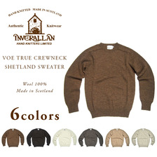 INVERALLAN VOE TRUE CREWNECK SHETLAND SWEATER画像