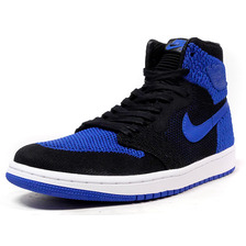 NIKE AIR JORDAN 1 RETRO HI FLYKNIT "ROYAL" "MICHAEL JORDAN" "LIMITED EDITION for JORDAN BRAND" BLK/BLU/WHT 919704-006画像