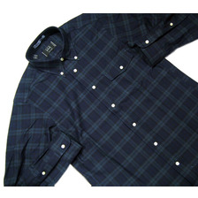 IKE BEHAR #MF1306LB L/S B.D. BLACKWATCH FLANNEL SHIRTS/black watch画像