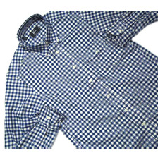 IKE BEHAR #MF1306LB L/S B.D. GINGHAM CHECK FLANNEL SHIRTS/navy画像