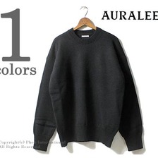 AURALEE FELT WOOL YARN KNIT P/O A7AP01FU画像