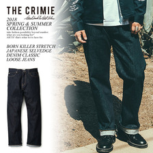 CRIMIE BORN KILLER STRETCH JAPANEASE SELVEDGE DENIM CLASSIC LOOSE JEANS C1H1-CXBK-P101画像