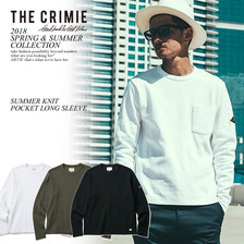 CRIMIE SUMMER KNIT POCKET LONG SLEEVE C1H1-KN03画像