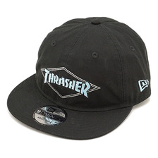New Era 9TWENTY Flat Visor Thrasher BLACK/SKY BLUE 11474925画像