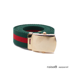 raise8apparel 161B-001 GI Belt GREENxRED画像