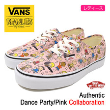 VANS &times; PEANUTS Authentic Dance Party/Pink VN-0A38EMQQ3画像