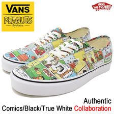 VANS × PEANUTS Authentic Comics/Black/True White VN-0A38EMQQ2画像