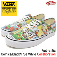VANS &times; PEANUTS Authentic Comics/Black/True White VN-0A38EMQQ2画像