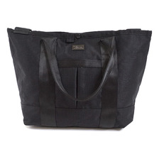 New Era 22L Tote Bag Suede Herringbone BLACK/M.SILVER 11474269画像