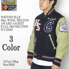Whitesville 30oz. WOOL MELTON AWARD JACKET FULL DECORATION WV13949画像