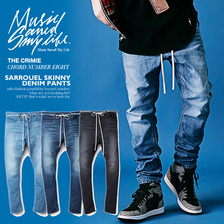 MSML SARROUEL SKINNY DENIM PANTS M1H1T-PT03画像