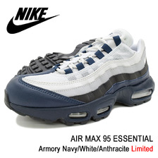 NIKE AIR MAX 95 ESSENTIAL Armory Navy/White/Anthracite Limited 749766-406画像