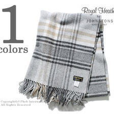 ROYAL HEATHER by Johnstons STOLE New Kellas check AU1759/WD000127画像