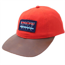 Know Wave Leather Brim Wavelength Cap ORANGE画像