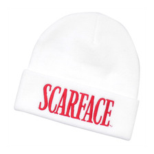 Supreme &times; Scarface Beanie WHITE画像