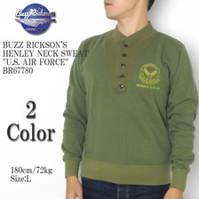 Buzz Rickson's HENLEY NECK SWEAT "U.S. AIR FORCE" BR67780画像