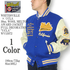 Whitesville &times; UCLA 30oz. WOOL MELTON AWARD JACKET FULL DECORATION "UCLA" WV13972画像