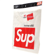 Supreme &times; Hanes Thermal Crew(1 Pack)画像