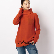 AVIREX TURTLE KNIT COMBI PULLOVER 6018173009画像