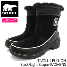 SOREL TIVOLI III PULL ON Black/Light Bisque WOMENS NL2772-010画像