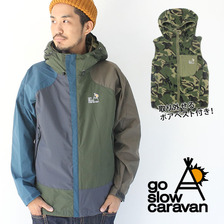 go slow caravan 3WAY シェルパーカー クレイジー 370222画像