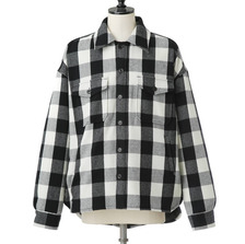 UNUSED Block check shirts jacket US1316画像