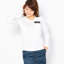 AVIREX FATIGUE L/S V-NECK T-SHIRT 6253226画像