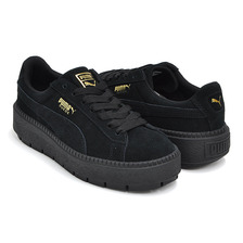 PUMA SUEDE PLATFORM TRACE WNS PUMA BLACK - PUMA BLACK 365830-01画像