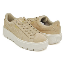 PUMA SUEDE PLATFORM TRACE WNS SAFARI - MARSHMALLOW 365830-02画像