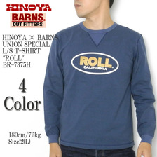 HINOYA &times; BARNS UNION SPECIAL L/S T-SHIRT "ROLL" BR-7375H画像