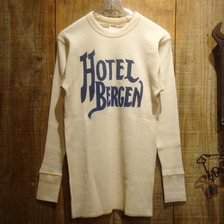 FREEWHEELERS THERMAL LONG SLEEVE &ldquo;HOTEL BERGEN&rdquo; 1735003画像