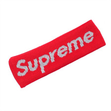 Supreme New Era Reflective Logo Headband RED画像