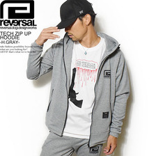 reversal TECH ZIP UP HOODIE -H.GRAY- RV17AW008G画像